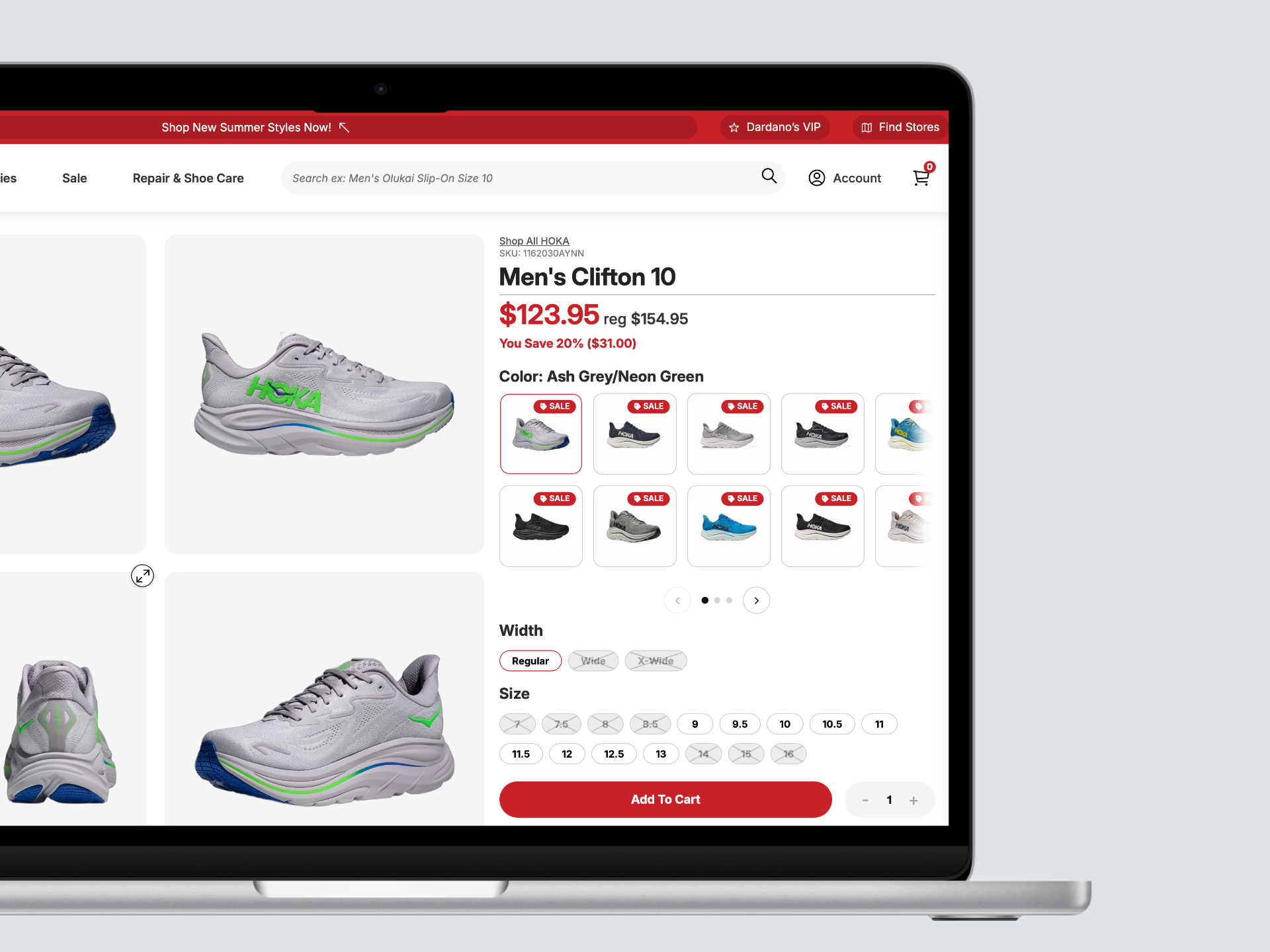 Dardano's product detail page